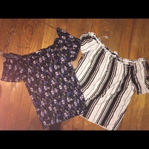 2 crop top shirts